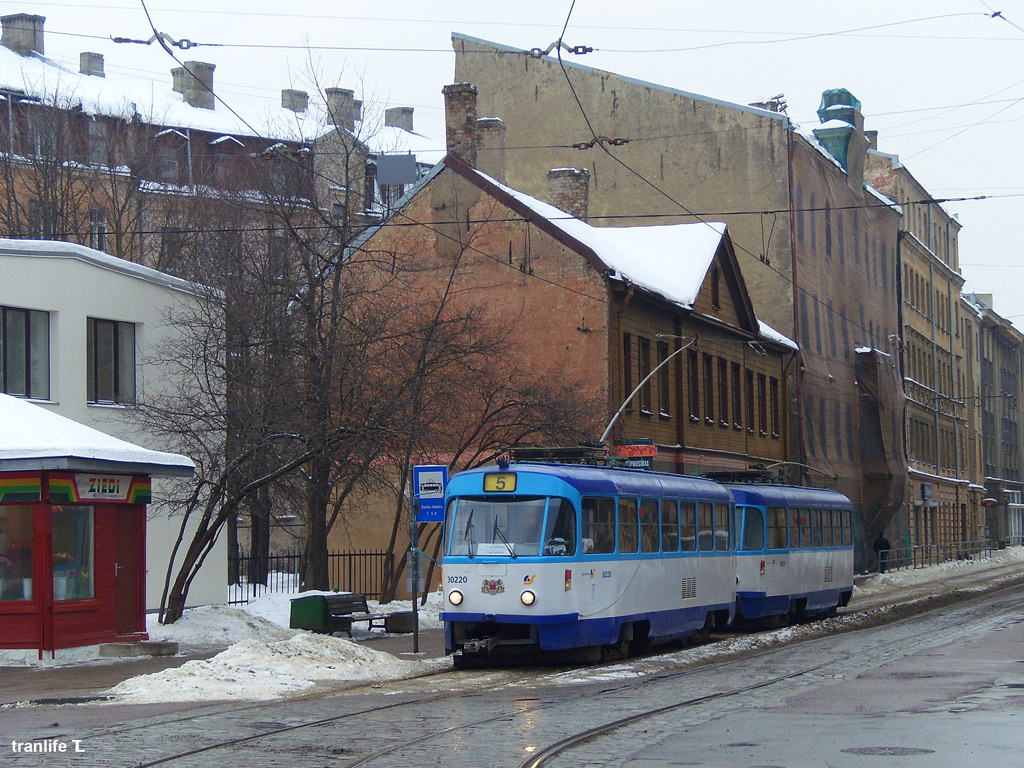 Riga, Tatra T3A č. 30220