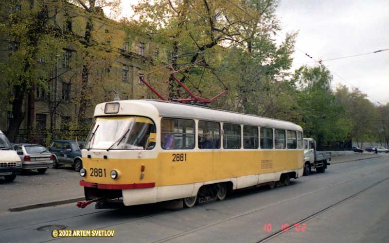 Moscow, Tatra T3SU # 2881