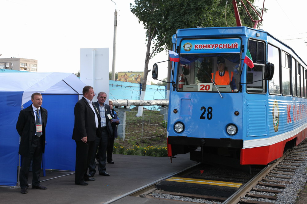 Nizhnekamsk, 71-605 (KTM-5M3) # 28; Nizhnekamsk — All-Russian tramway driver contest — 2011