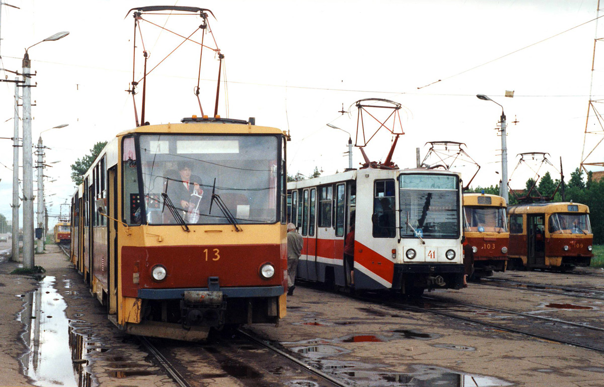 Тула, Tatra T6B5SU № 13; Тула, 71-608К № 41; Тула, Tatra T3SU (двухдверная) № 103; Тула, Tatra T3SU (двухдверная) № 109
