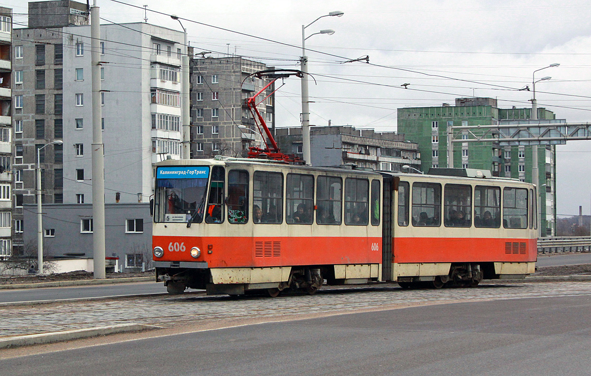 Калининград, Tatra KT4D № 606