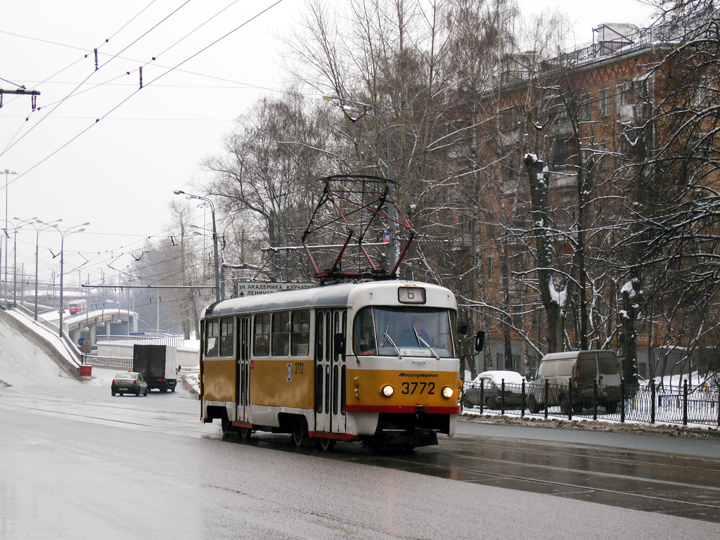 Москва, Tatra T3SU № 3772