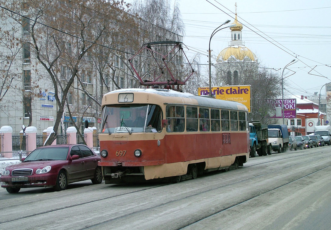 Екатеринбург, Tatra T3SU № 697