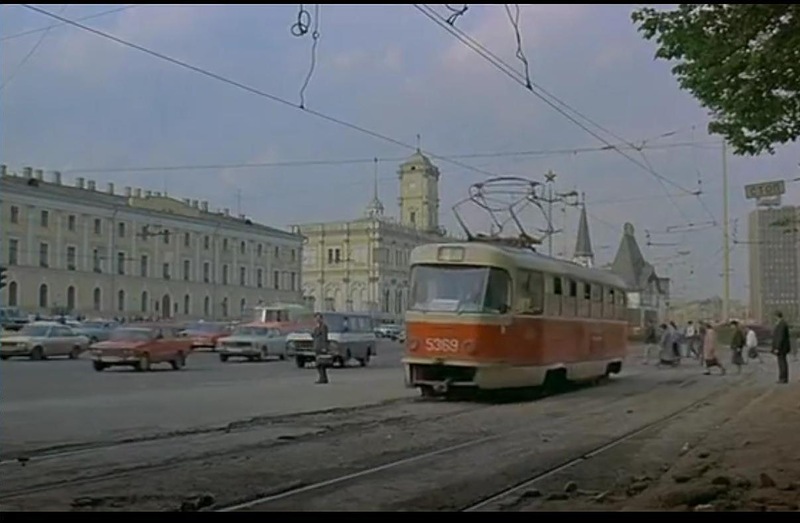 Москва, Tatra T3SU (двухдверная) № 5369; Москва — Исторические фотографии — Трамвай и Троллейбус (1946-1991); Москва — Трамваи в кинофильмах