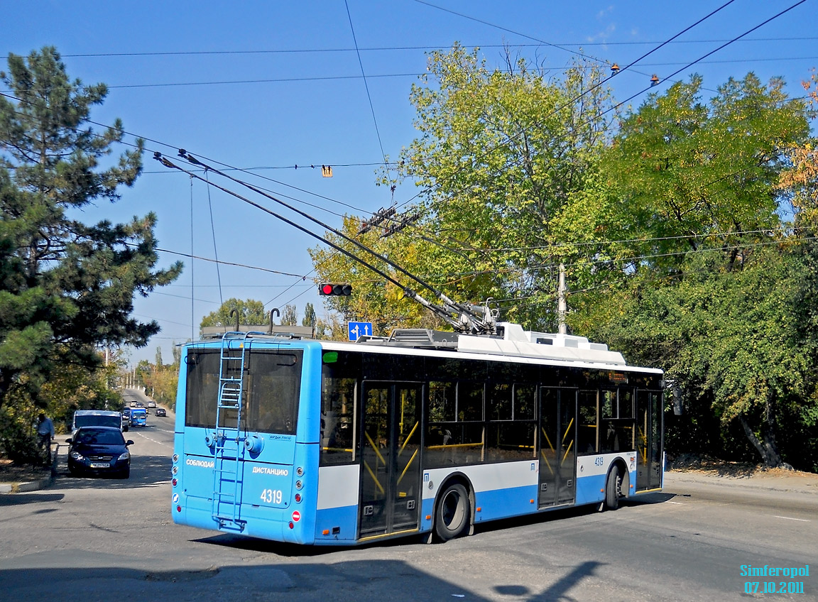 Crimean trolleybus, Bogdan T70110 № 4319
