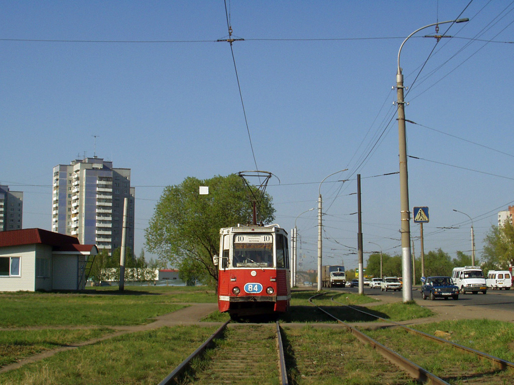 Омск, 71-605 (КТМ-5М3) № 84; Омск — Трамвайные линии — Левобережье / 10-й маршрут (демонтировано)