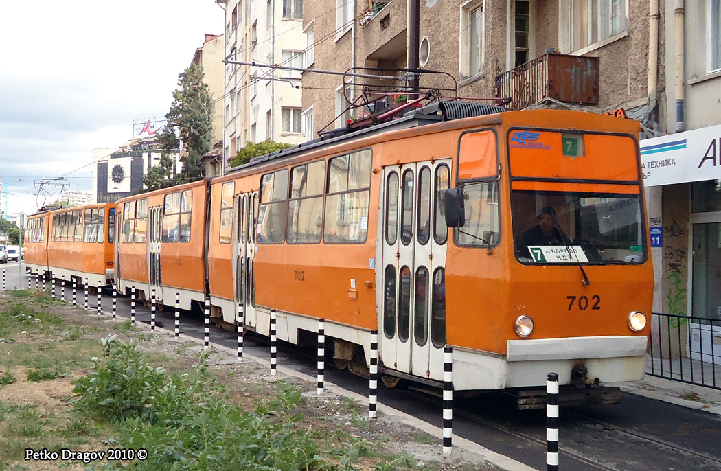 Sofia, T6M-700 # 702; Sofia — Unusual compositions of tram trains