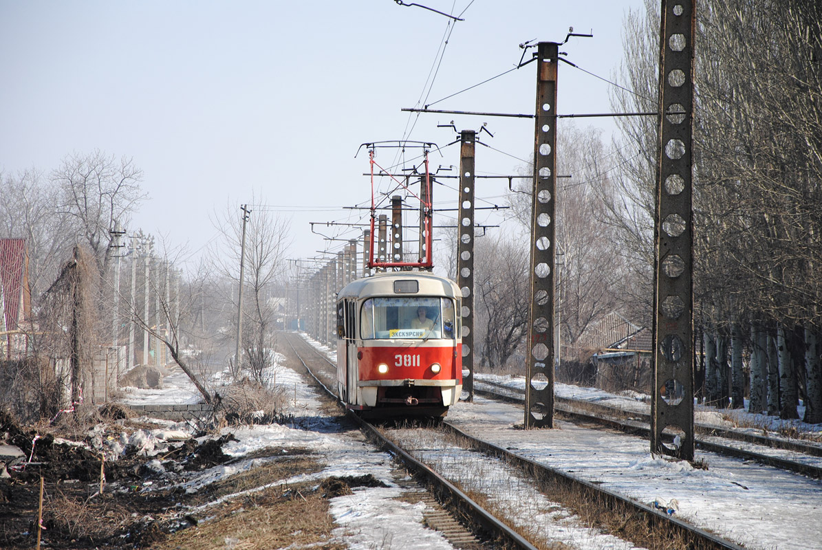 Donieck, Tatra T3SU (2-door) Nr 3811; Donieck — The ride on Tatra T3SU, March 17, 2012