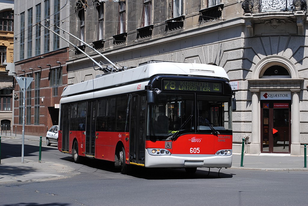 Budapest, Solaris Trollino II 12 Ganz B # 605