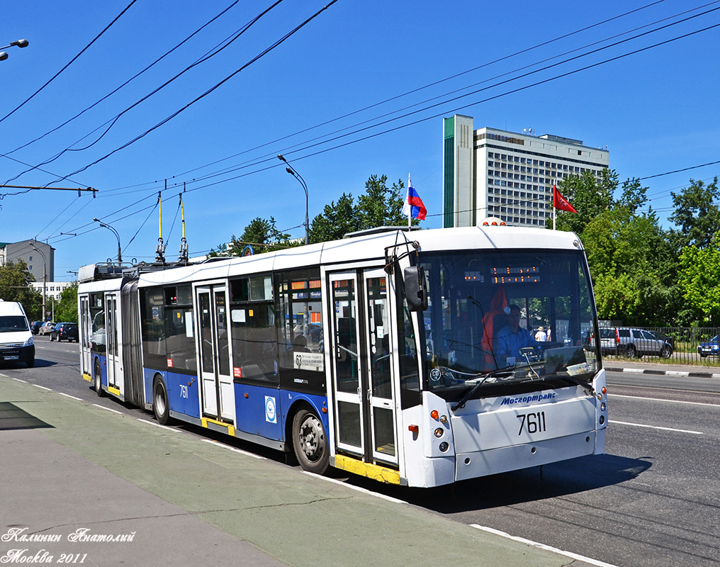 Москва, Тролза-6206.00 «Мегаполис» № 7611