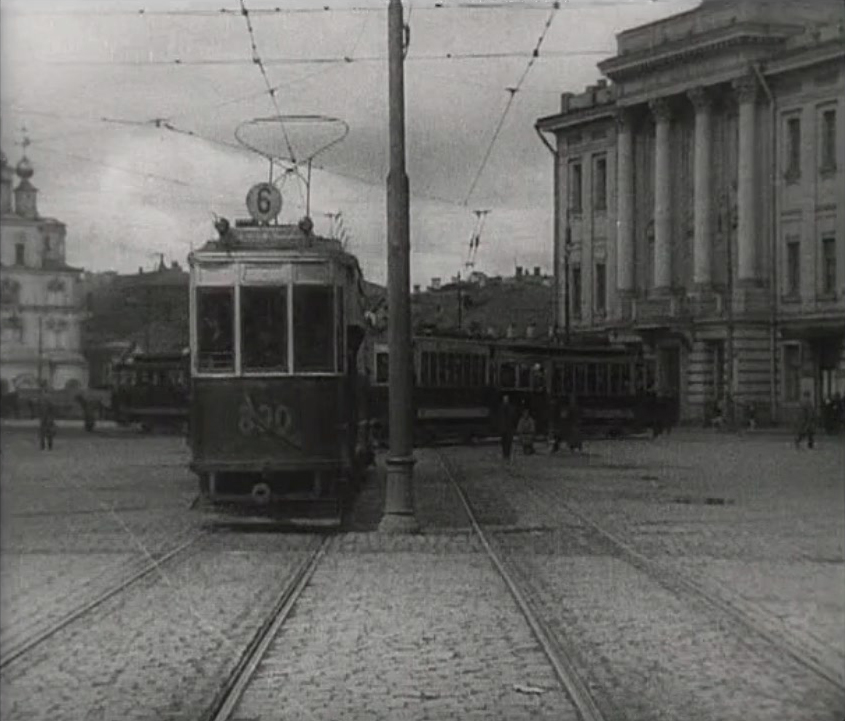 Moskau, BF Nr. 890; Moskau — Historical photos — Tramway and Trolleybus (1921-1945); Moskau — Moscow tram in the movies