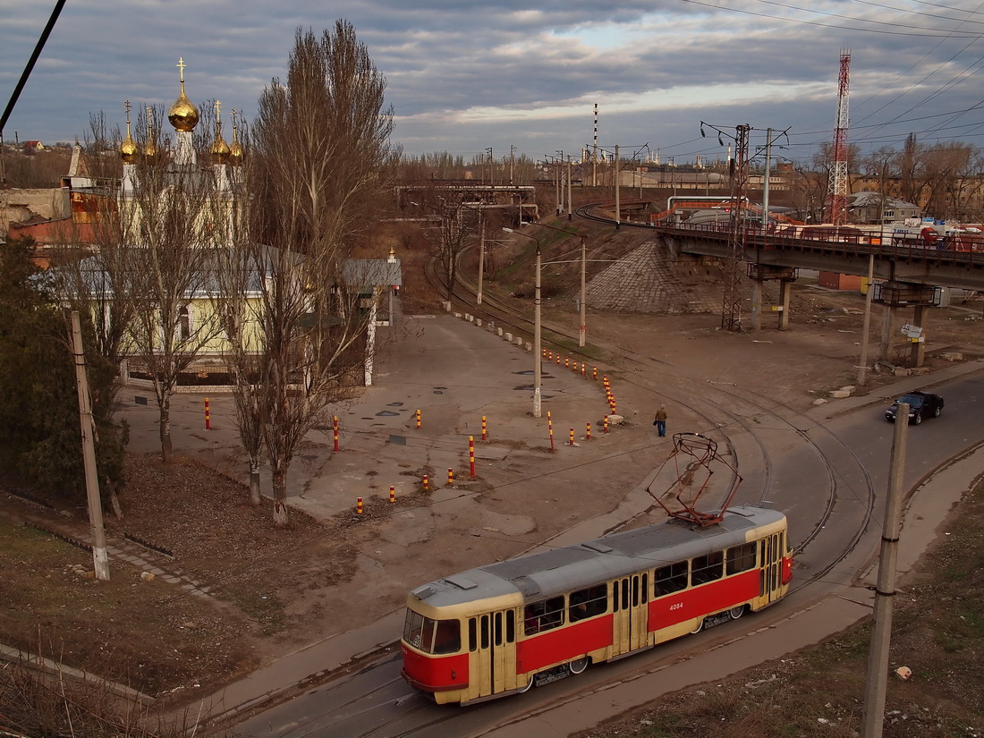Odessza, Tatra T3SU — 4084; Odessza — Tramway Lines: Khadzhybeyska Doroha