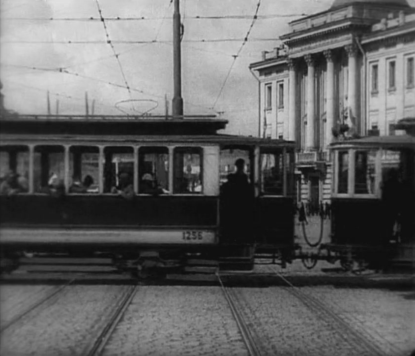 Moskva, Baltic 2-axle trailer car č. 1256; Moskva — Moscow tram in the movies