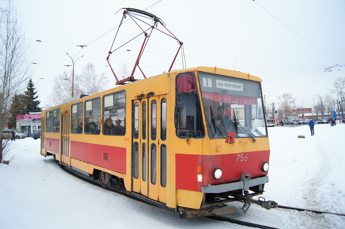 Екатеринбург, Tatra T6B5SU № 756