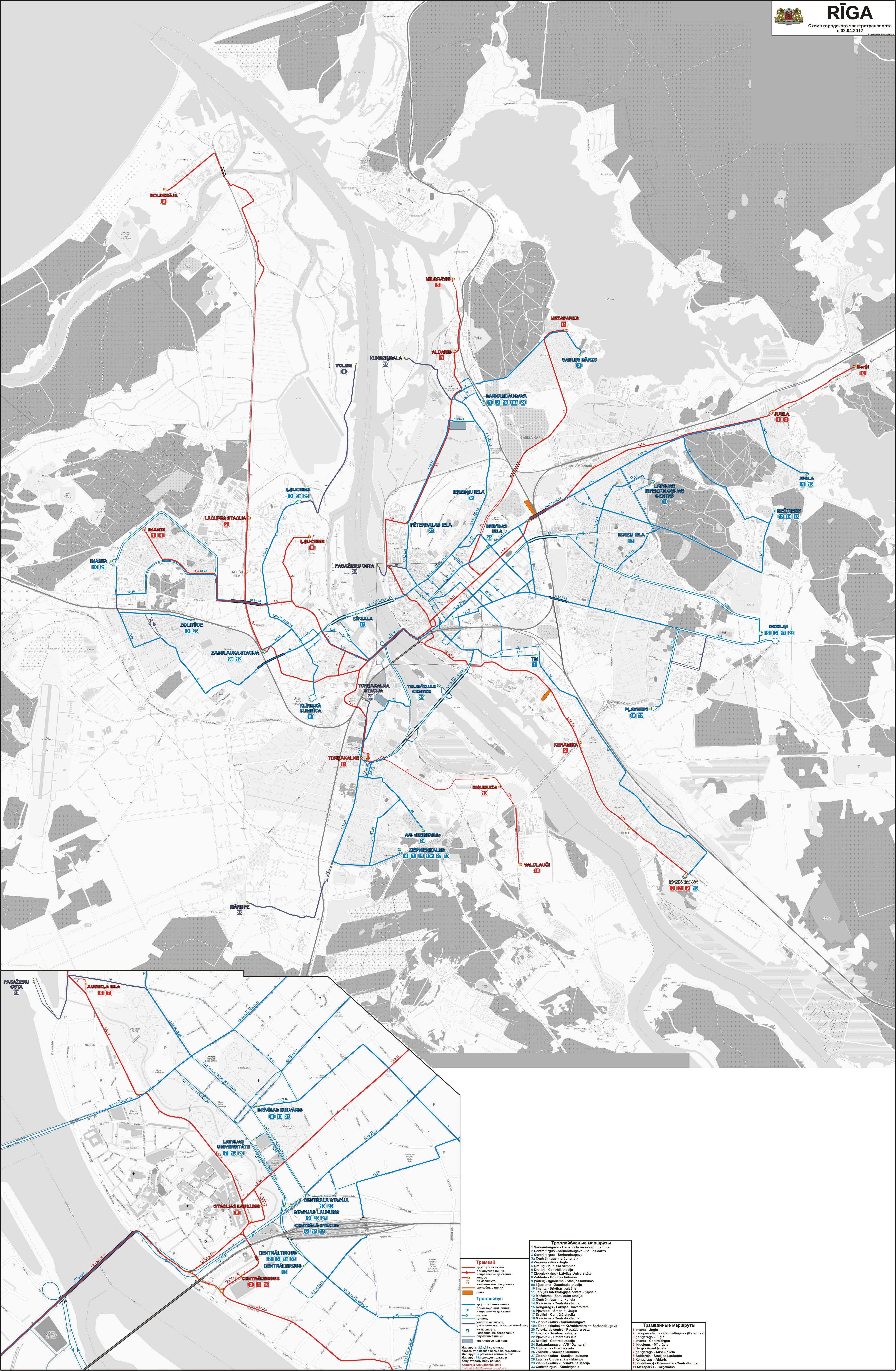 Humour; Riga — Maps