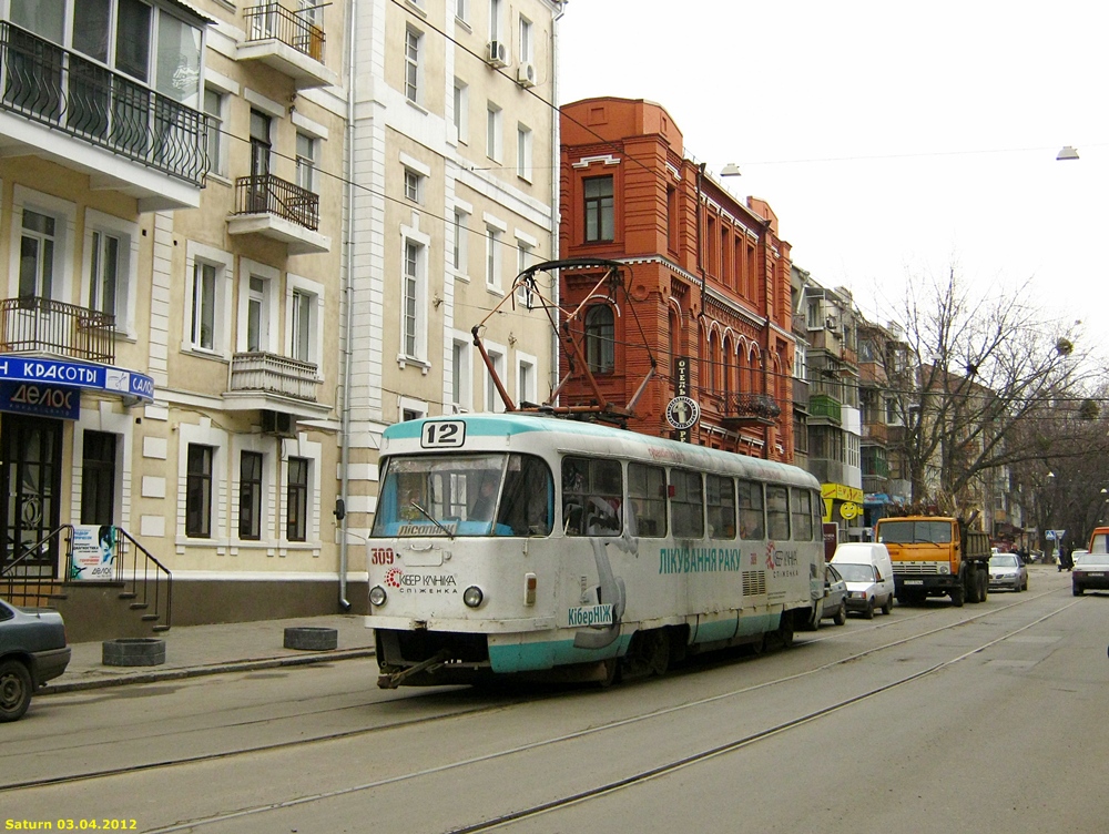 Харьков, Tatra T3SU № 309