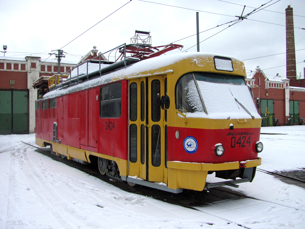 Москва, Tatra T3SU № 0424