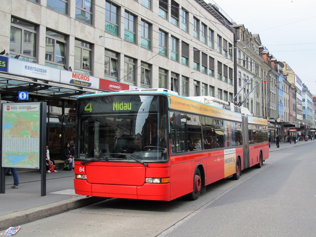 Биль, Hess SwissTrolley 2 (BGT-N1) № 84