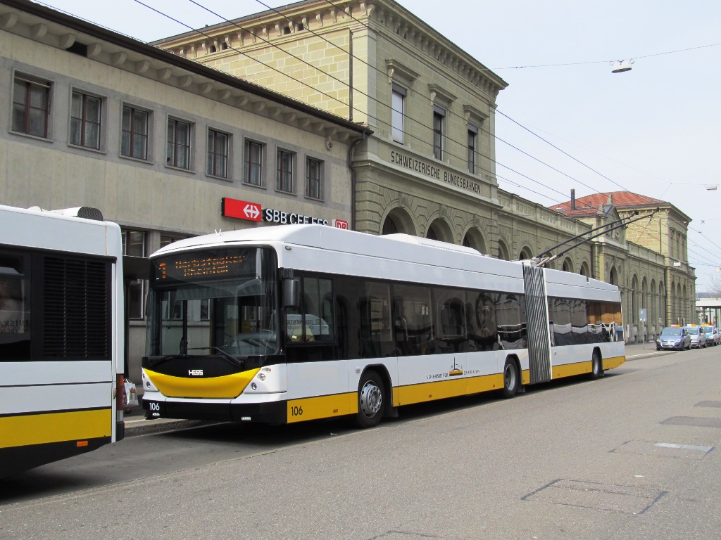 Schaffhausen, Hess SwissTrolley 3 (BGT-N2C) # 106