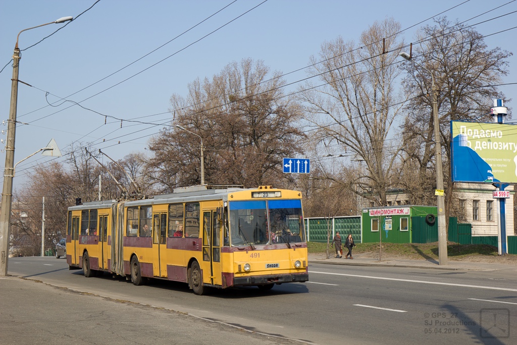Киев, Škoda 15Tr03/6 № 491
