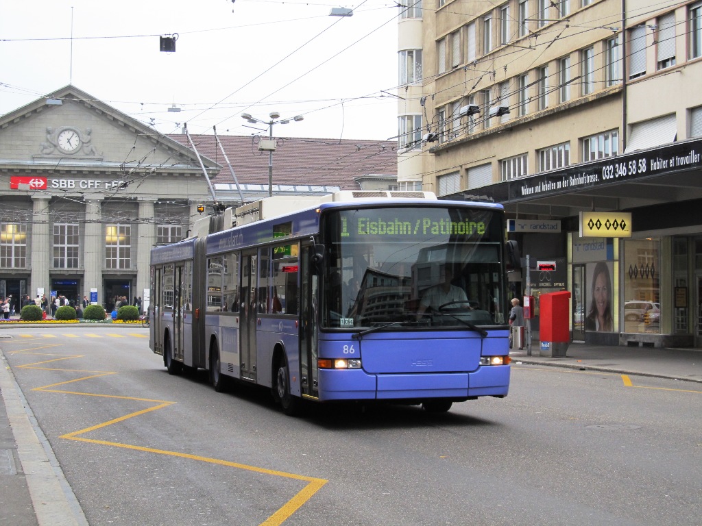 Биль, Hess SwissTrolley 2 (BGT-N1) № 86