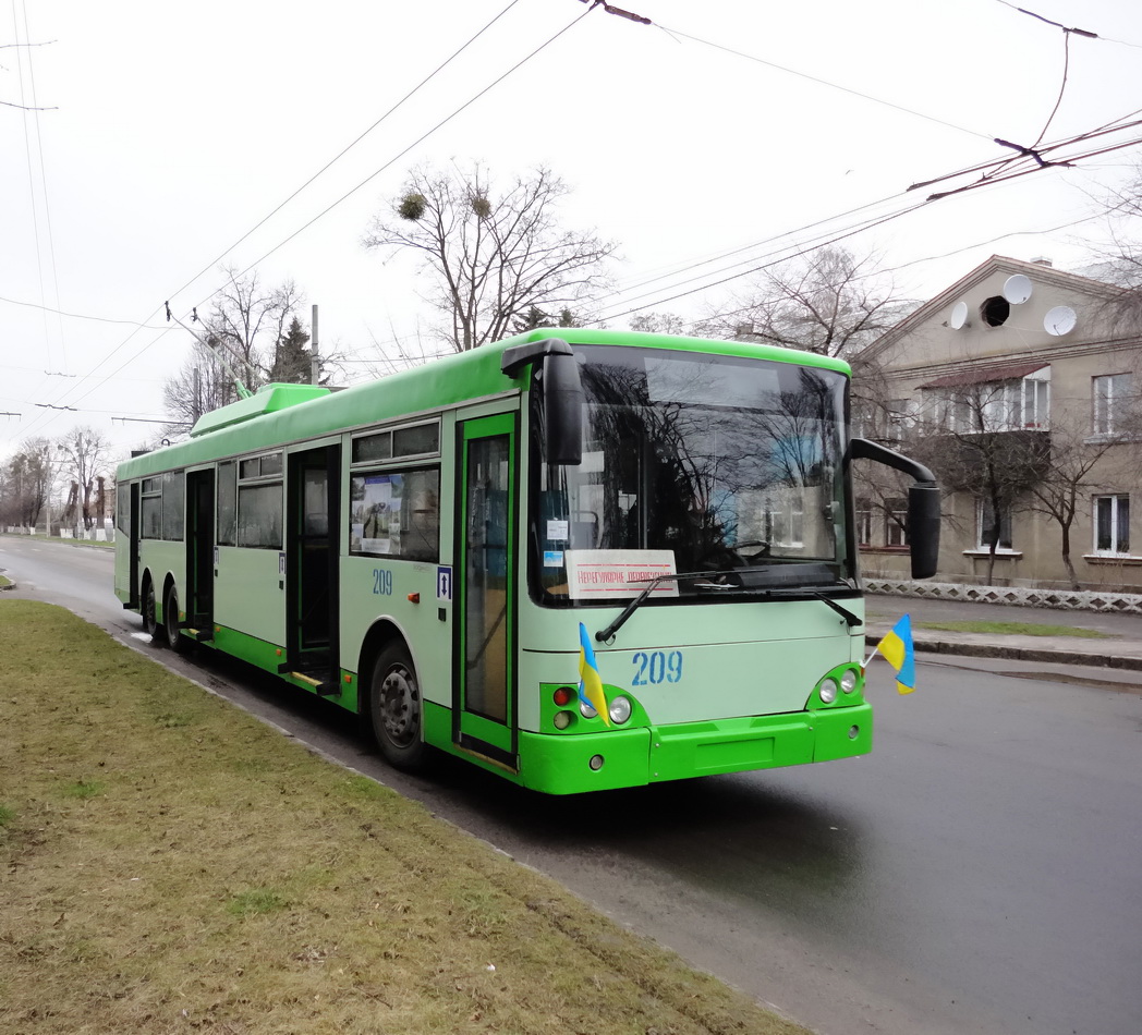 Луцк, Богдан E231 № 209; Луцк — Поездка по Луцку — 2012 (07.04.2012)