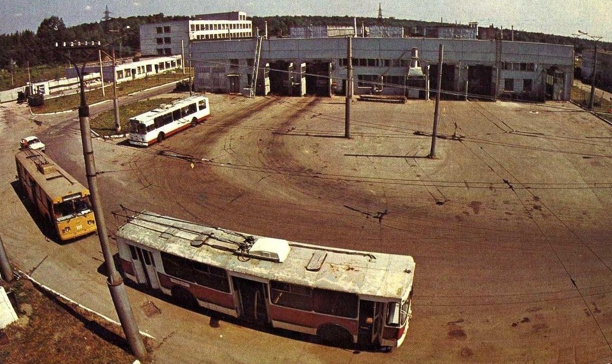 Чебоксары — Старые фотографии; Чебоксары — Троллейбусное депо