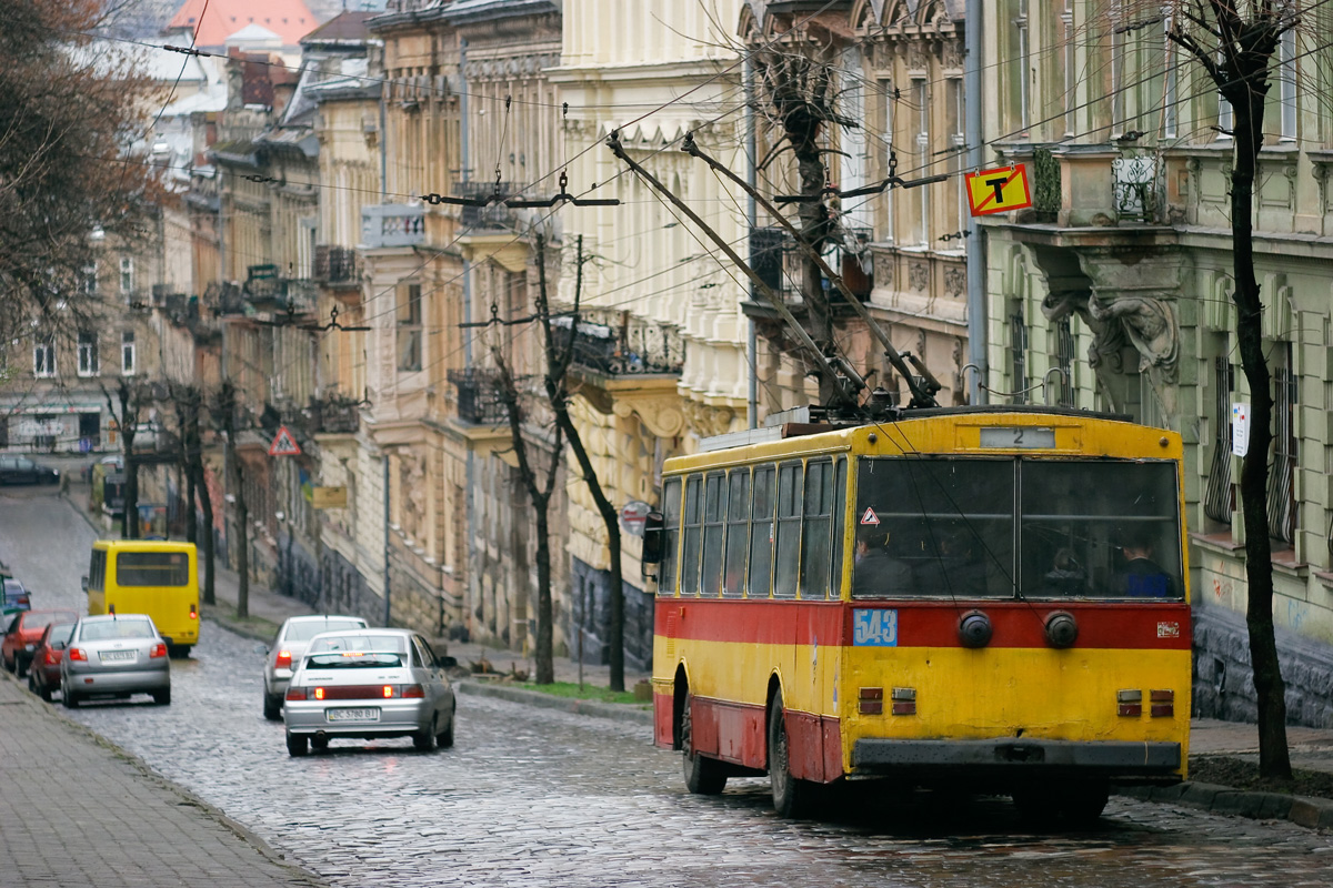 Львов, Škoda 14Tr89/6 № 543