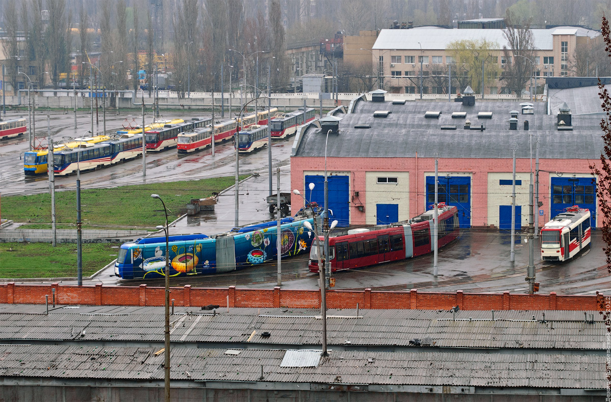 Kyjev — Tramway depots: im. Shevchenko. New yard at Borshchahivka