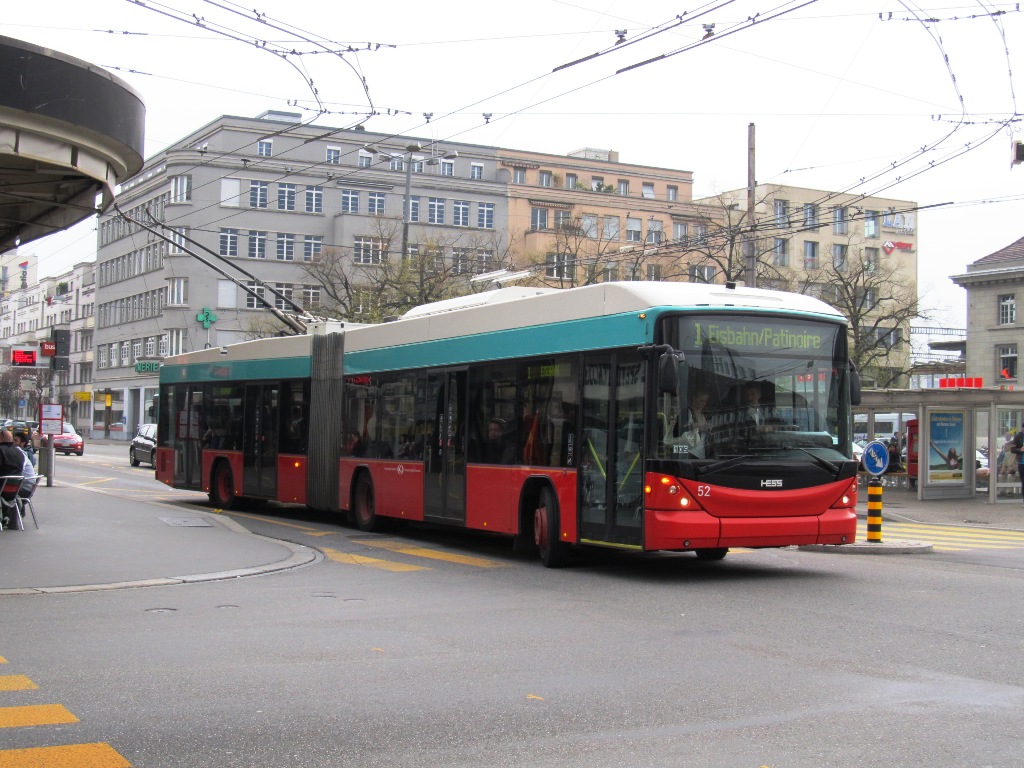 Биль, Hess SwissTrolley 3 (BGT-N2C) № 52