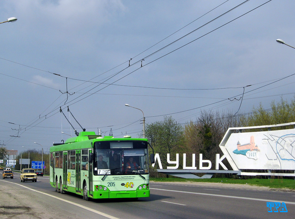 Lutsk, Bogdan E231 nr. 205; Lutsk — Memorial Sunday, routes to Harazdzha