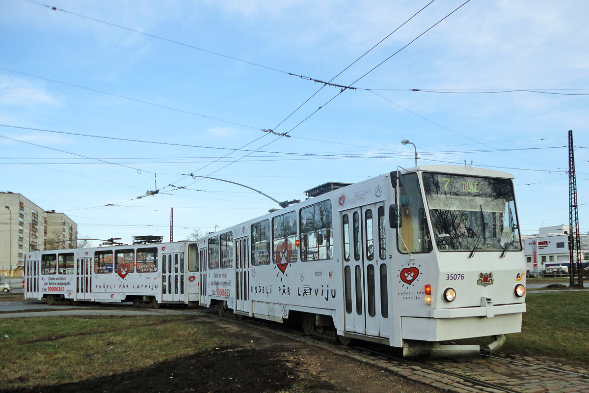 Riga, Tatra Т3MR (T6B5-R) # 35076