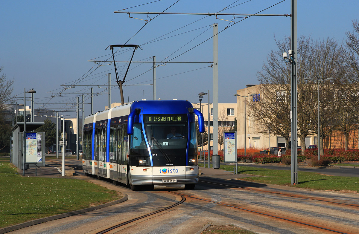 Caen, Bombardier TVR № 518