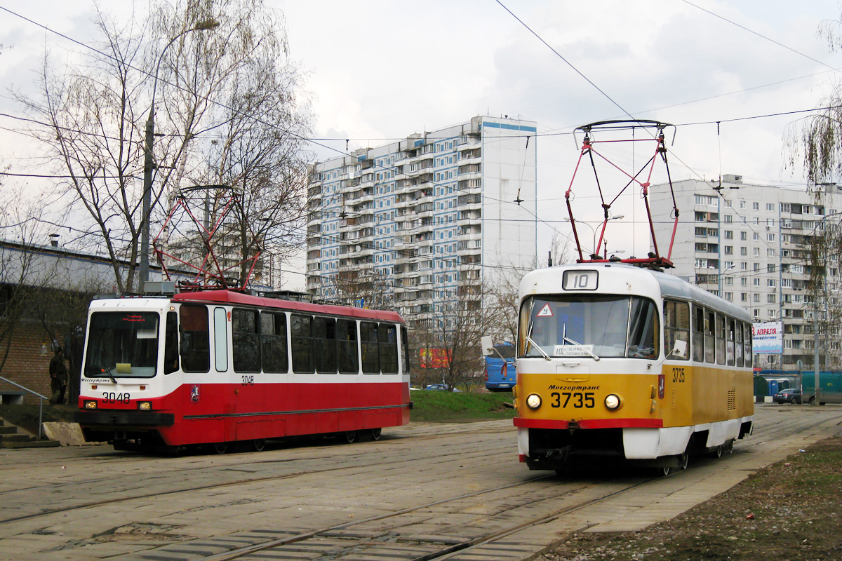 Москва, 71-134А (ЛМ-99АЭ) № 3048; Москва, Tatra T3SU № 3735