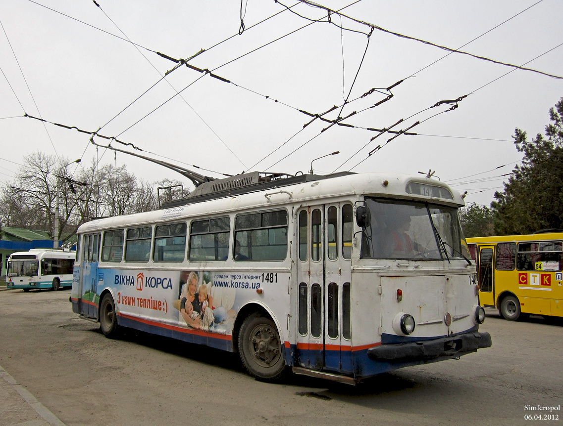 Crimean trolleybus, Škoda 9Tr18 # 1481