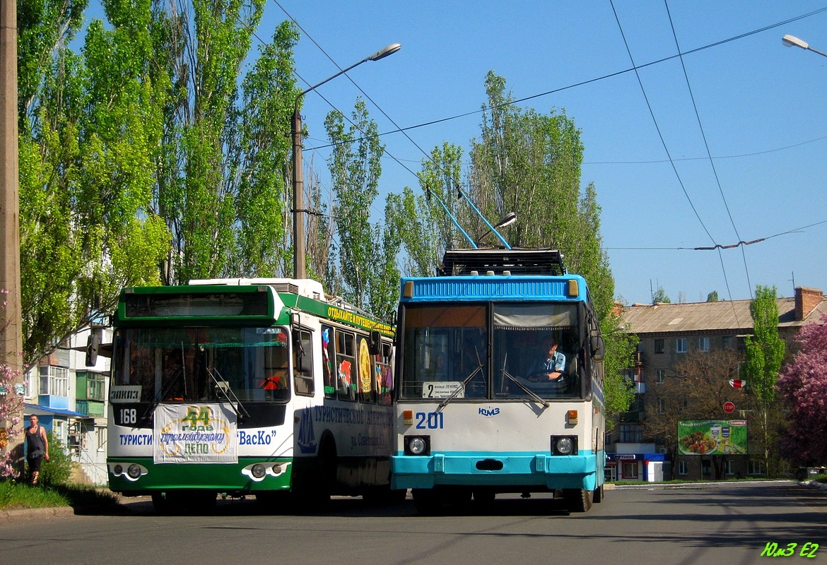 Бахмут, ЮМЗ Т1Р (Т2П) № 201; Бахмут — Поездка любителей 29.04.2012 в честь 44-летия троллейбуса