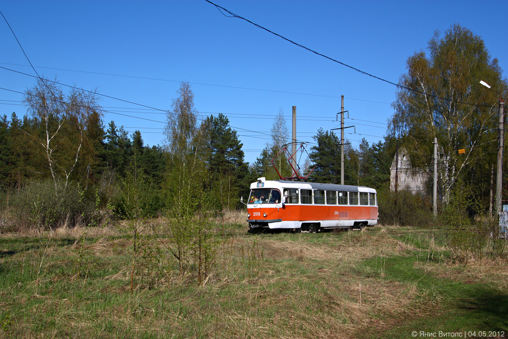 Tver, Tatra T3SU № 209; Tver — Streetcar lines: Zavolzhsky District (line to Staraya Konstantinovka)