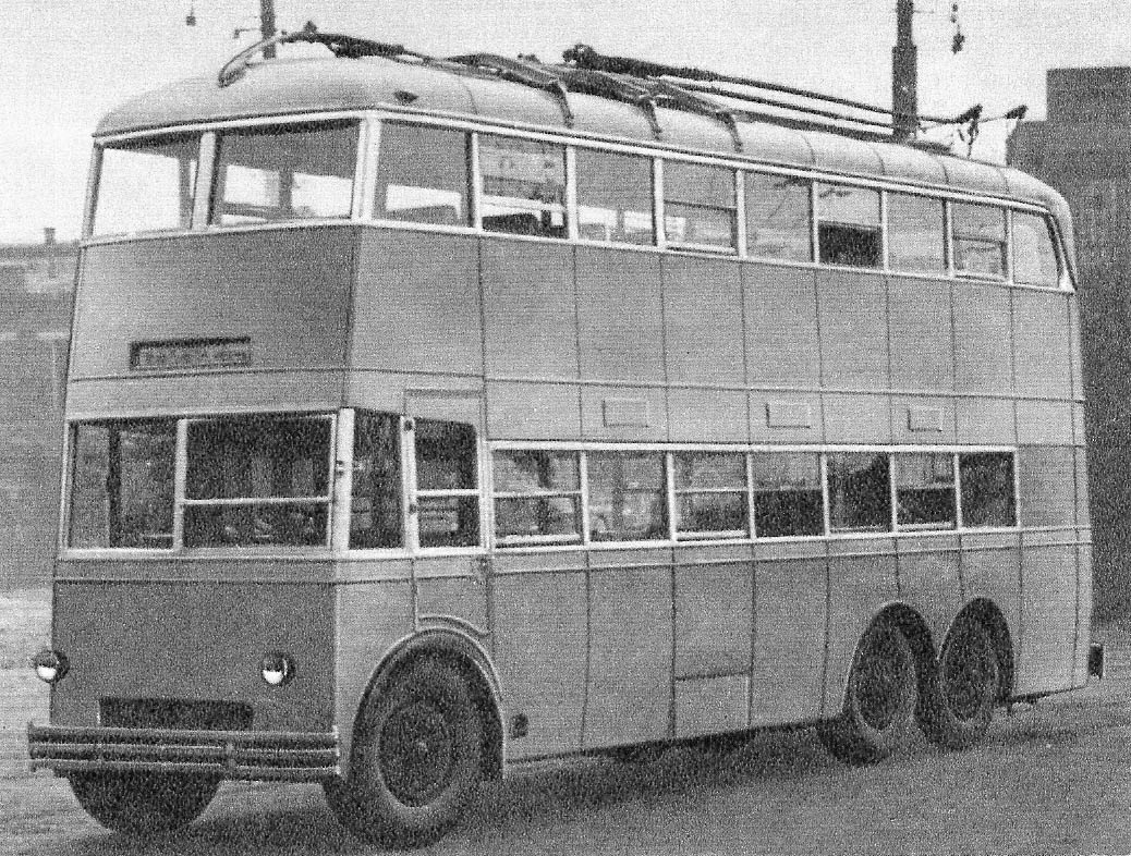 Москва, ЯТБ-3 № 1008; Москва — Исторические фотографии — Двухэтажные троллейбусы (1937-1953)