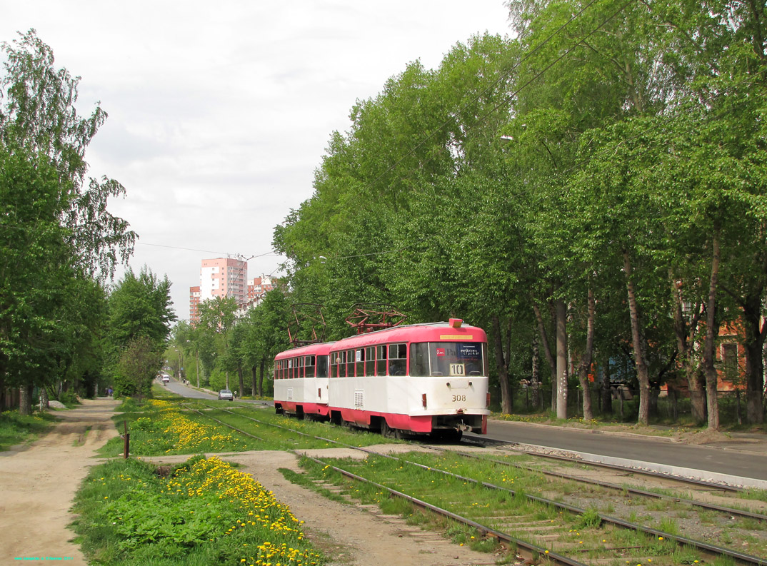 Екатеринбург, Tatra T3SU № 308