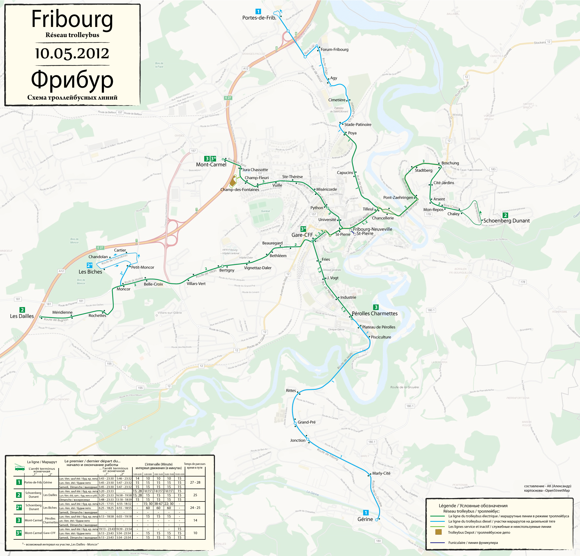 Fribourg — Maps