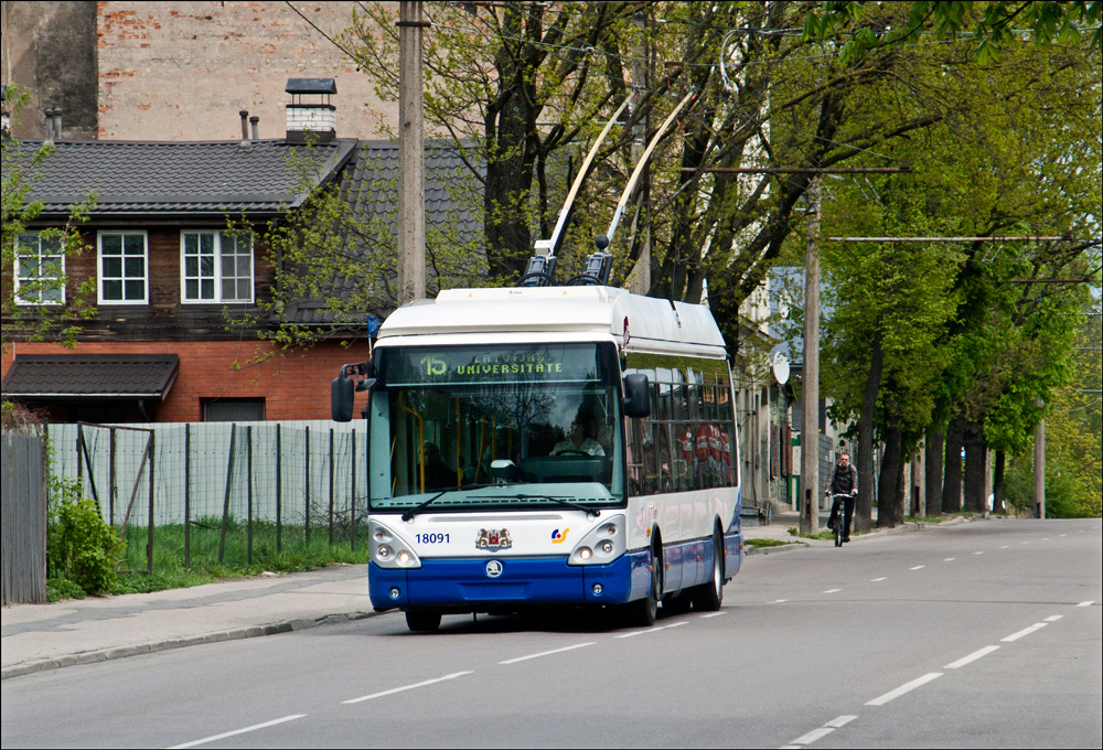 Riga, Škoda 24Tr Irisbus Citelis č. 18091