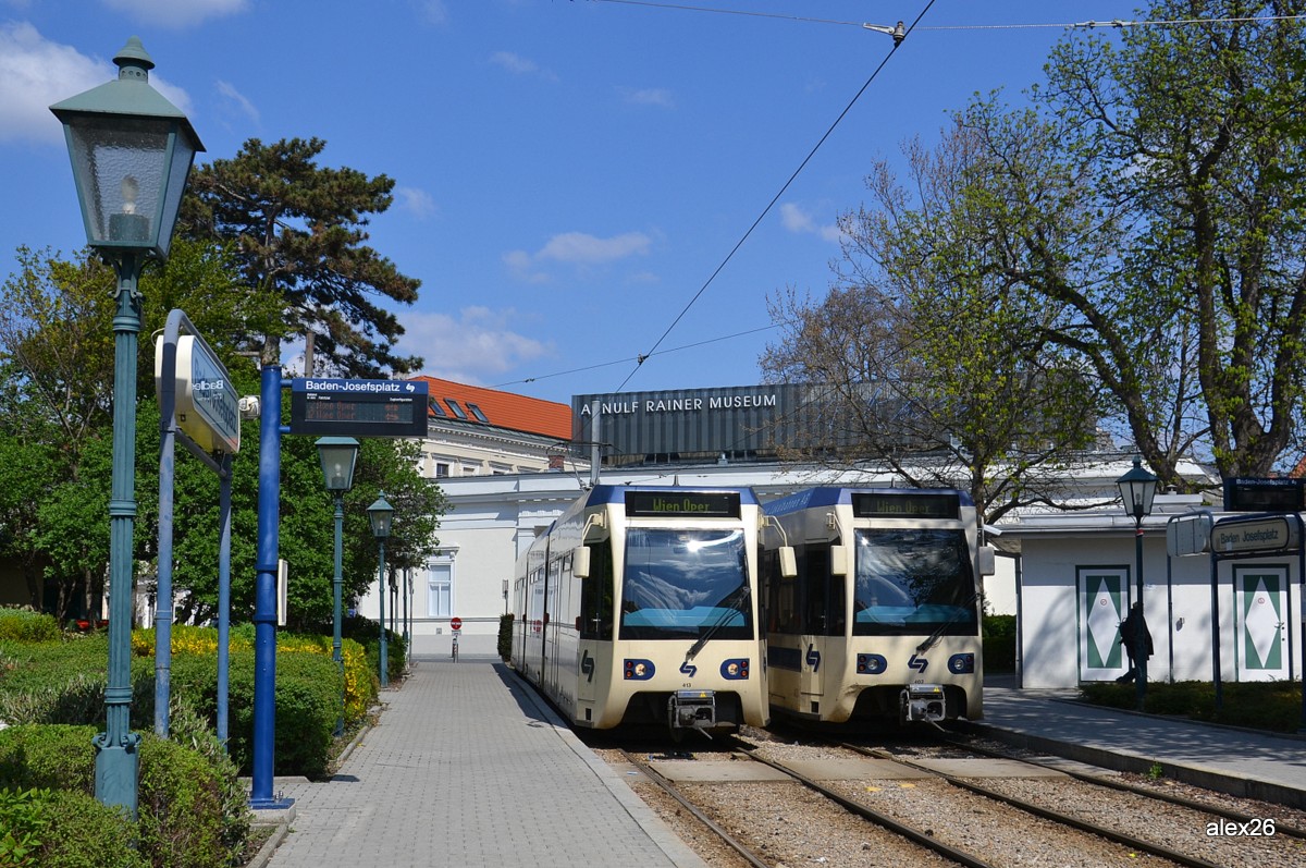 Vienne, Bombardier 400 N°. 413; Vienne, Bombardier 400 N°. 403; Vienne — Interurban Wiener Lokalbahnen