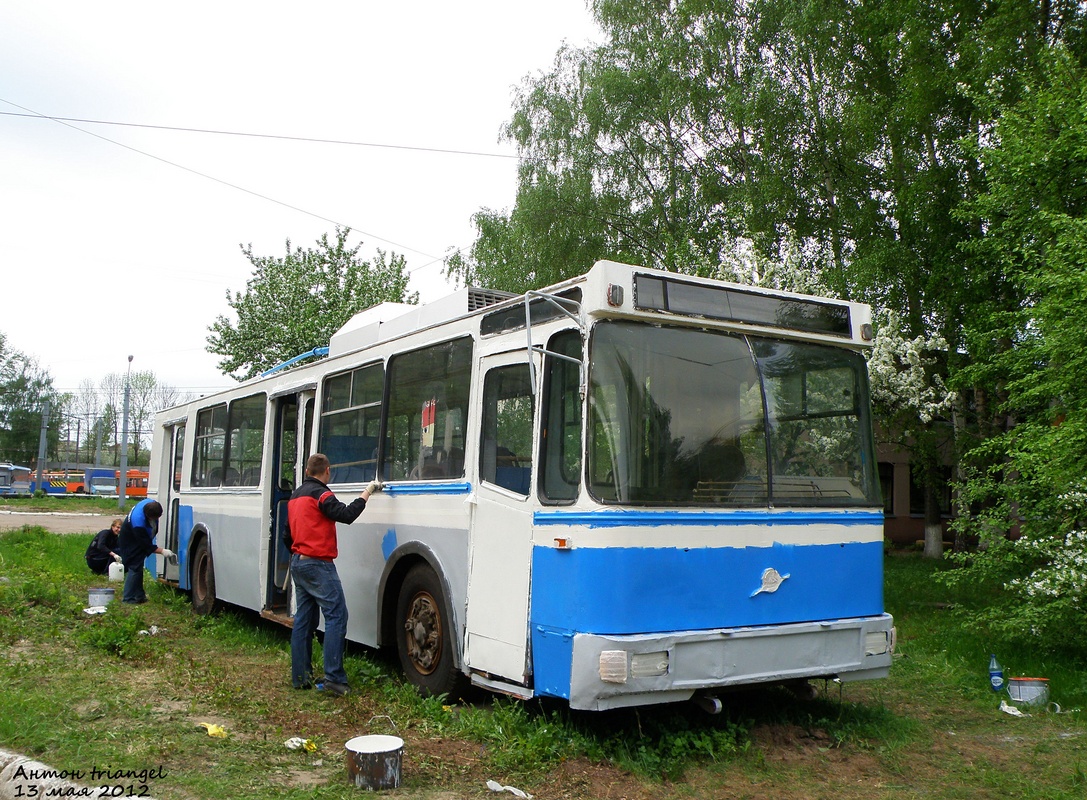 Нижний Новгород — Покраска музейного троллейбуса № 1580
