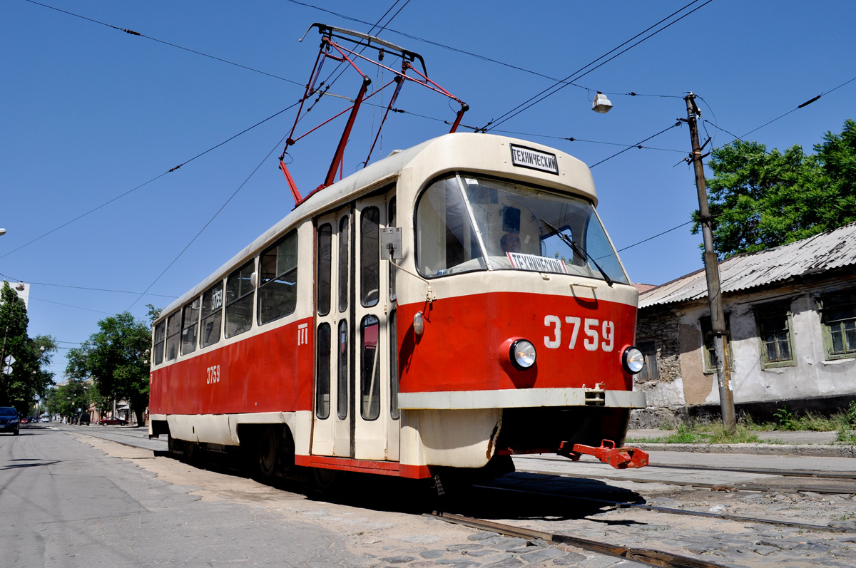 Донецк, Tatra T3SU (двухдверная) № 3759