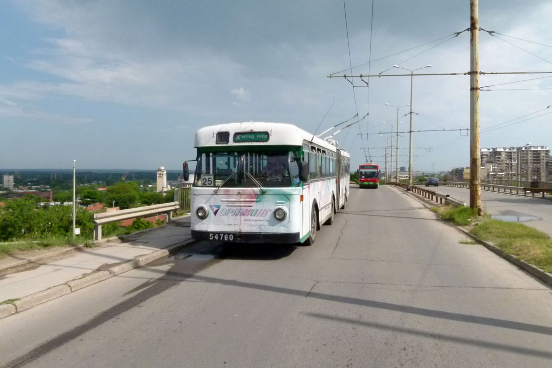 Ruse, FBW/SWP/Frech-Hoch/R&J/BBC-SAAS APG № 54760; Ruse — A farewell trip with the last Swiss trolleybus APG prior to scrapping — 12.05.2012