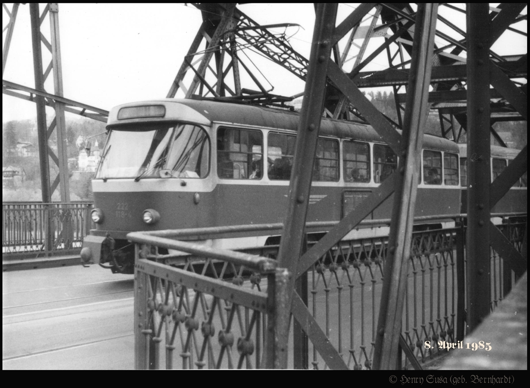 Дрезден, Tatra T4D № 222 118; Дрезден — Старые фотографии (трамвай)