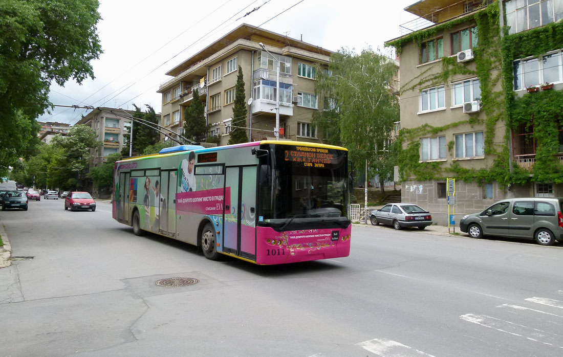 Stara Zagora, LAZ E183D1 Nr. 1011; Stara Zagora — Low-floor trolleybuses LAZ E183D1