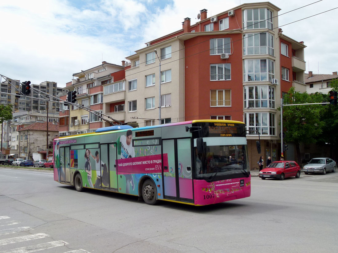 Stara Zagora, LAZ E183D1 № 1007; Stara Zagora — Low-floor trolleybuses LAZ E183D1