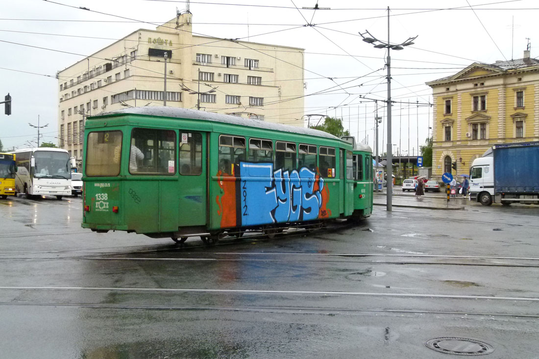 Belgrade, BVB/SLM B3 № 1338; Belgrade — 3-axle trailer cars