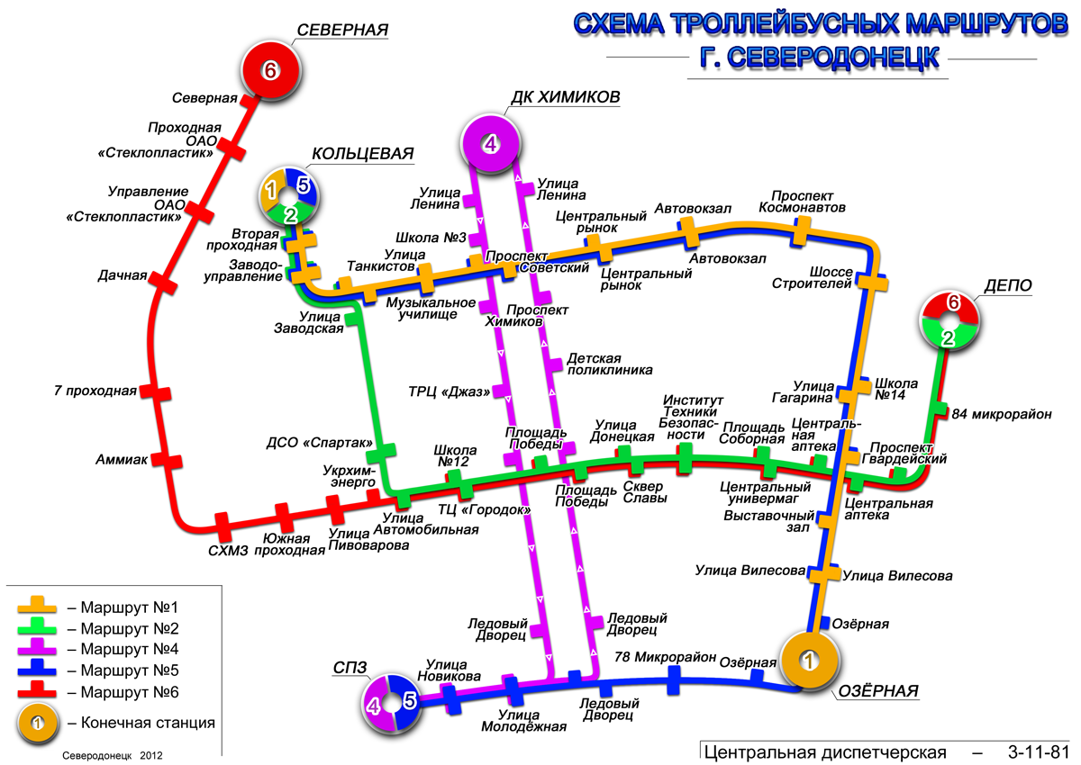 Северодонецк — Схемы